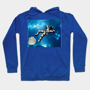 astronaut flight in Underwater Hoodie